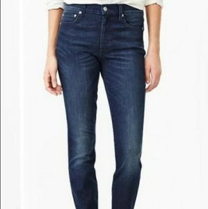 Gap true skinny high rise  dark wash blue jeans